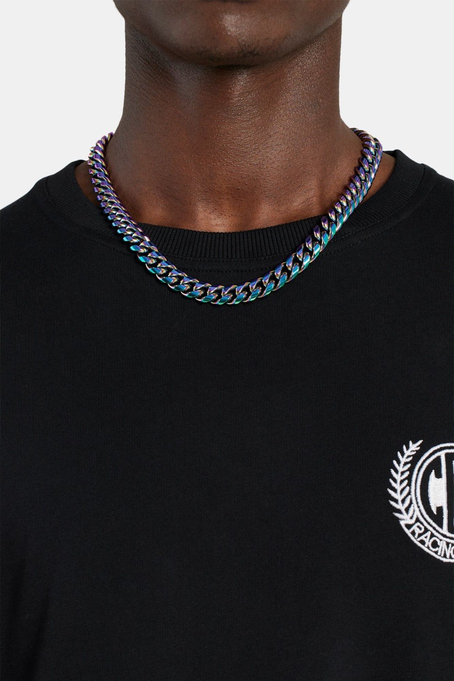 Chains | cernucci Chains Stainless Steel Oil Slick Cuban Chain