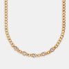 Chokers | JWL-CHN Chokers 7Mm Gold Plated Cz Heart Cuban Choker