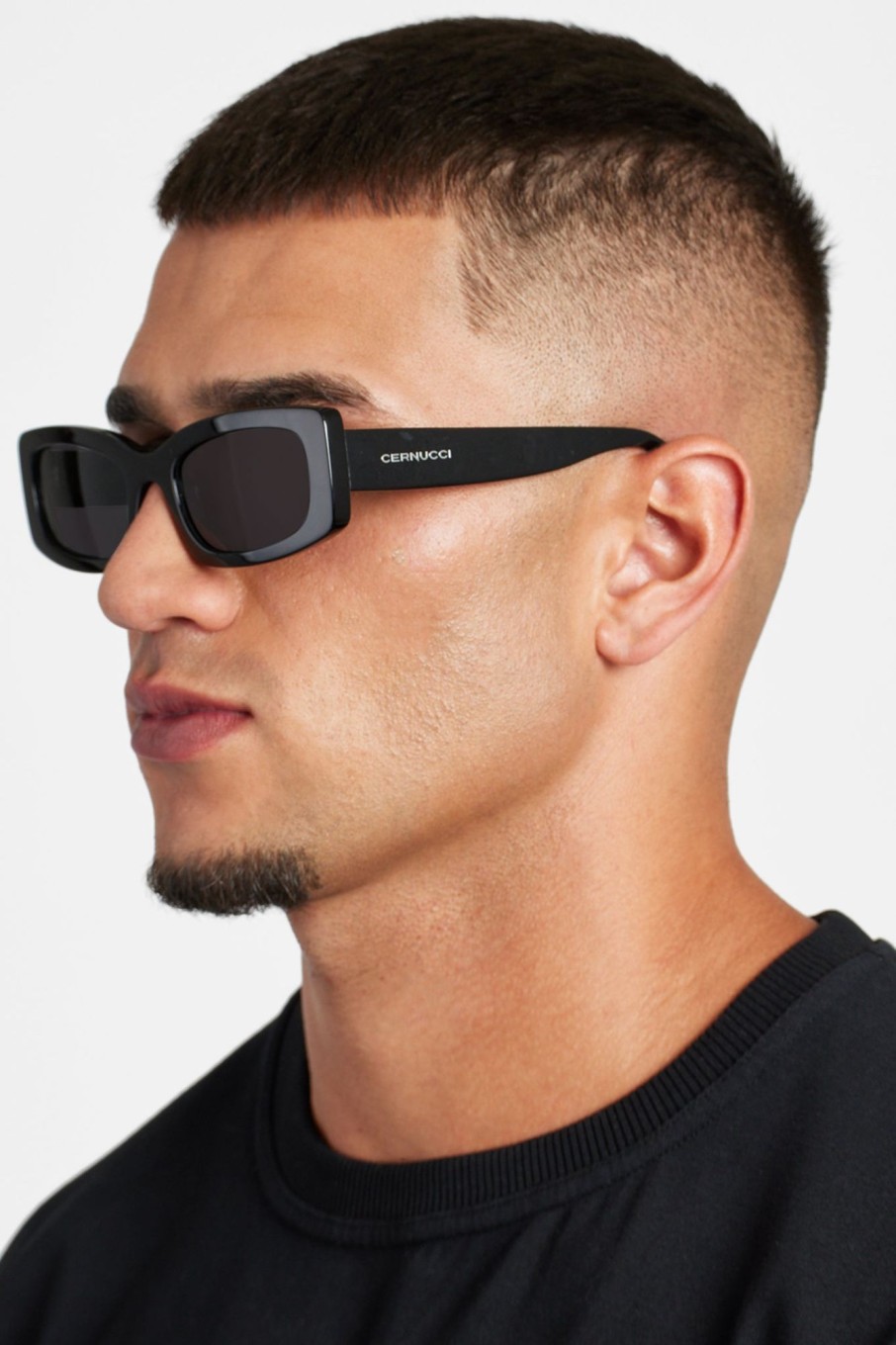 Accessories | CLO-ACC Accessories Chunky Narrow Square Acetate Frame Sunglasses - Black