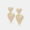 Earrings | JWL-EAR Earrings Iced Oversized Heart Drop Earrings