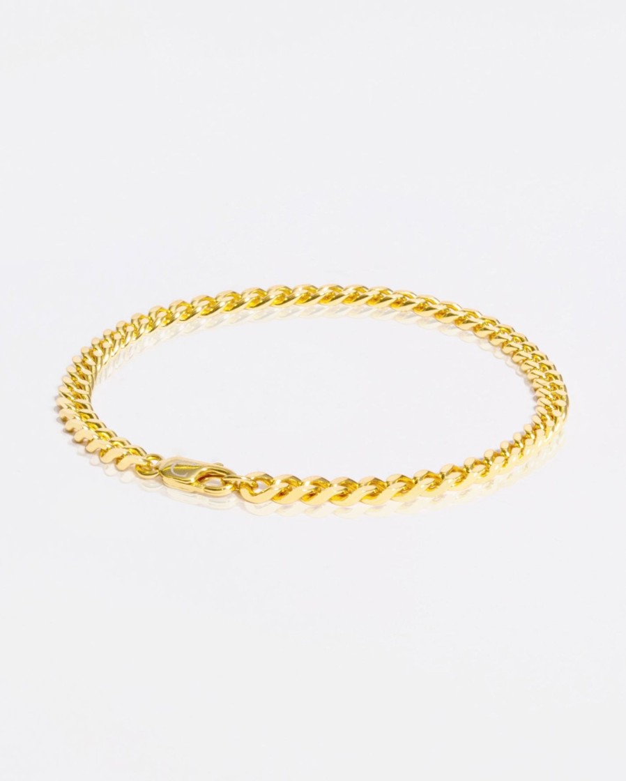 Bracelets & Bangles | JWL-BRA Bracelets & Bangles 5Mm Miami Cuban Link Bracelet - Gold