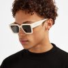 Accessories | CLO-ACC Accessories Oversized Thick Frame Acetate Sunglasses - Ecru