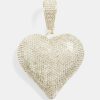 Pendants | JWL-PEND Pendants Large 50Mm Iced Cz Pave Heart Pendant