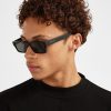 Accessories | CLO-ACC Accessories Rectangular Acetate Sunglasses - Black