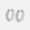 Cernucci X Phil Foden | cernucci Cernucci X Phil Foden Iced Hoop Earrings - Silver