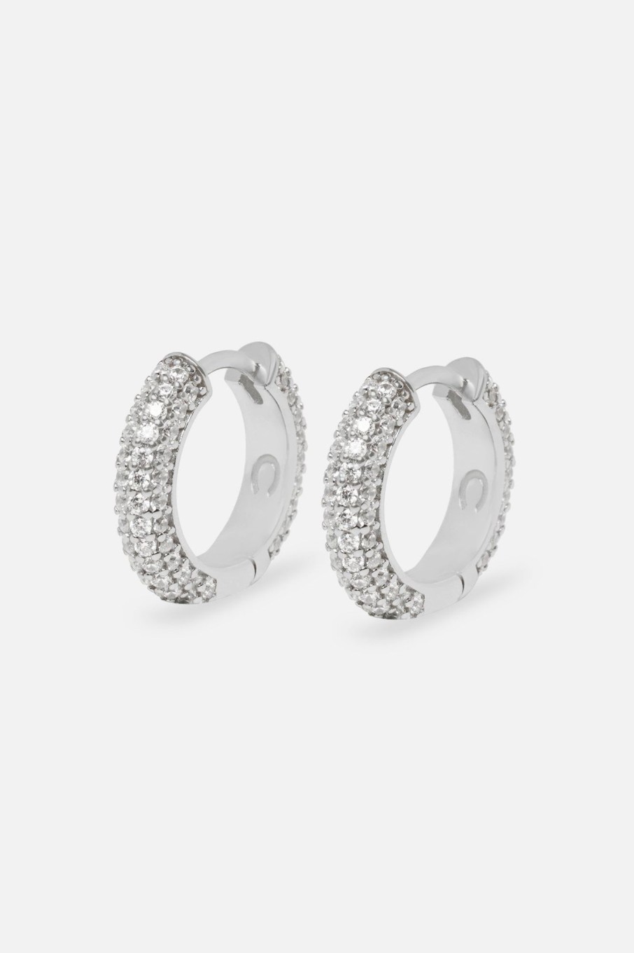 Cernucci X Phil Foden | cernucci Cernucci X Phil Foden Iced Hoop Earrings - Silver