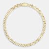 Iced Jewellery | JWL-CHN Iced Jewellery 8Mm Gold Plated Prong Cuban Choker