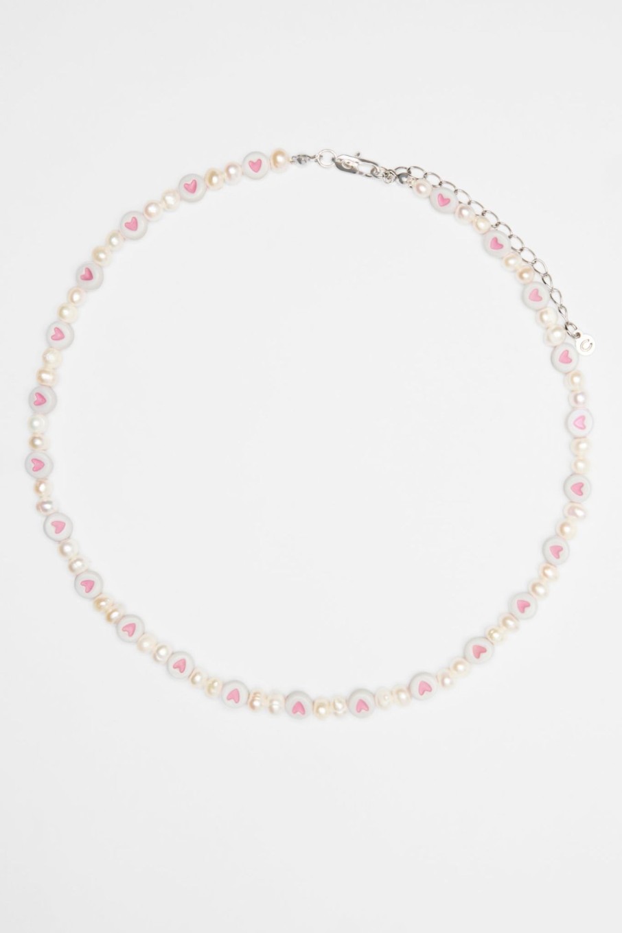 Pearls | JWL-CHN-PRL Pearls 5Mm Freshwater Pearl U0026 Heart Bead Necklace