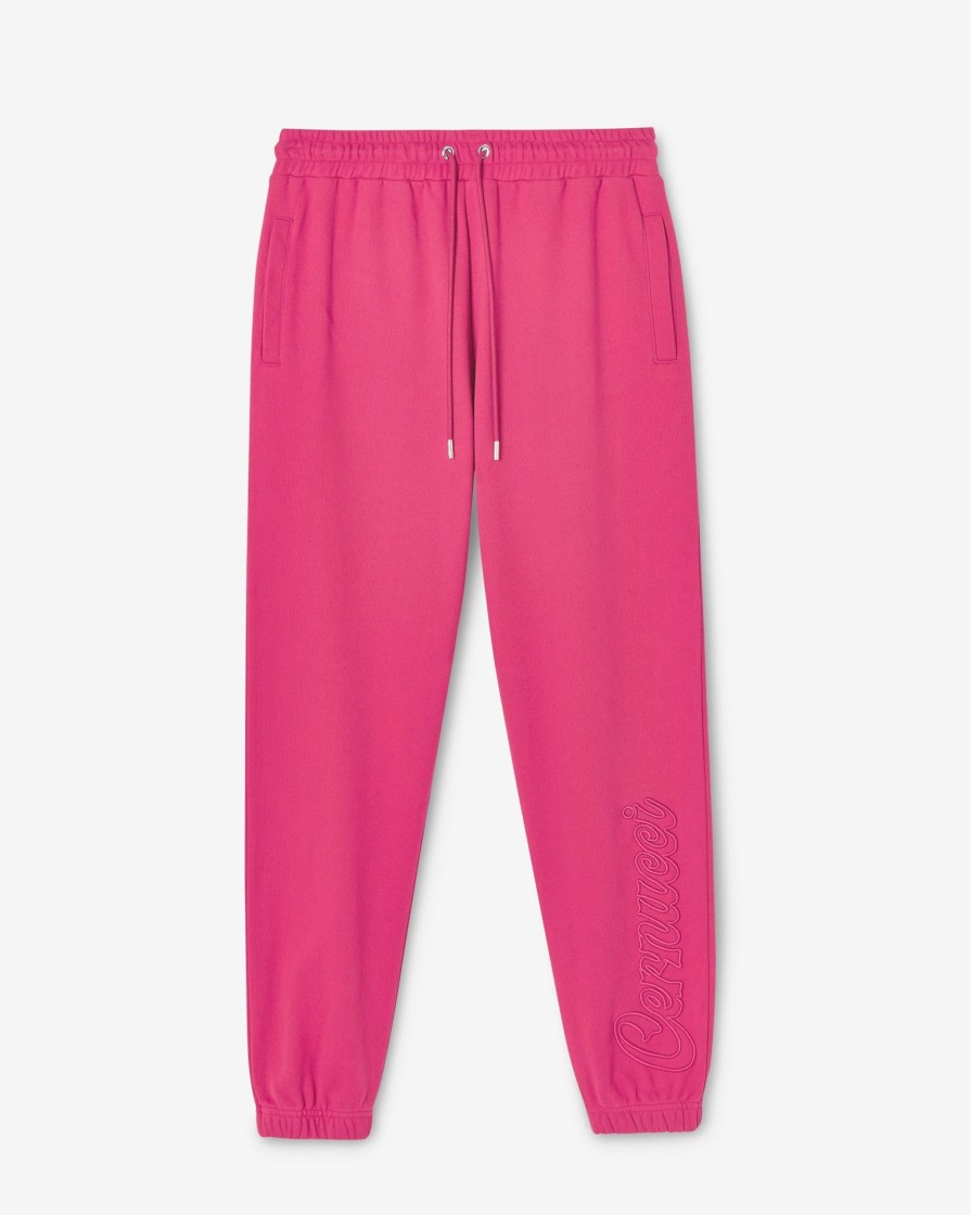 Trousers & Joggers | CLO-BOT-TRO Trousers & Joggers Cernucci Embroidered Jogger - Pink