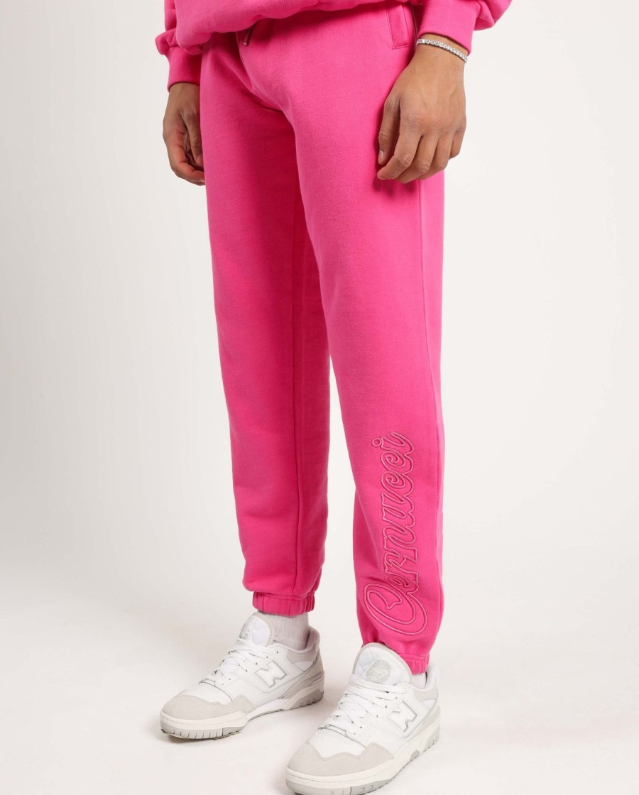 Trousers & Joggers | CLO-BOT-TRO Trousers & Joggers Cernucci Embroidered Jogger - Pink