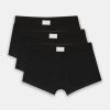 Accessories | CLO-ACC-UND Accessories Cernucci Pu Tab Boxer Short 3 Pack - Black