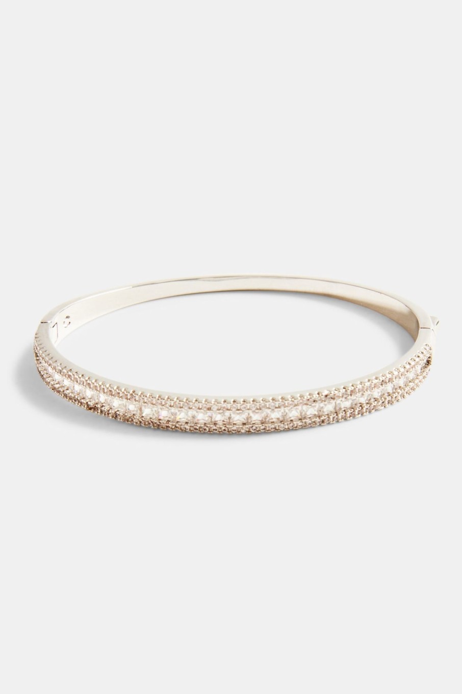 Iced Jewellery | cernucci Iced Jewellery 5Mm Iced Baguette Cz Bangle