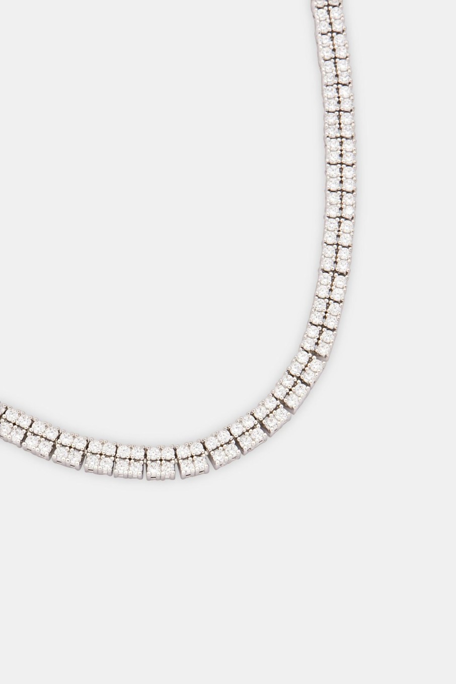 Chains | cernucci Chains Iced Double Row Tennis Necklace