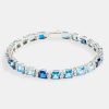 Bracelets & Bangles | cernucci Bracelets & Bangles Iced Square Tennis Bracelet - Blue