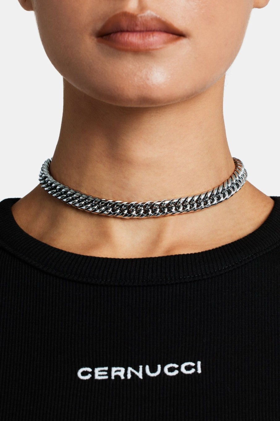 Chokers | JWL-CHN Chokers 10Mm Polished Cuban Choker