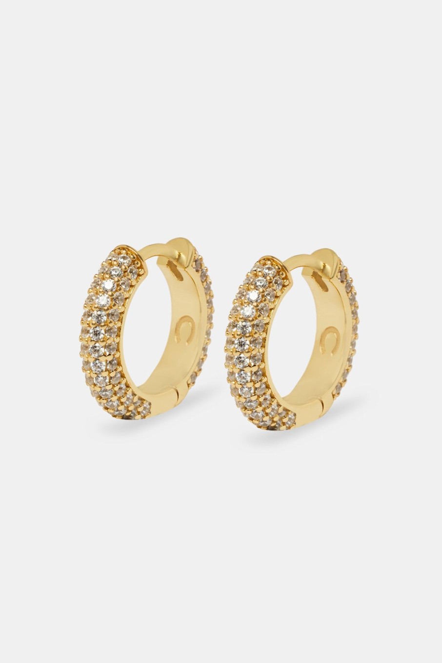 Cernucci X Phil Foden | cernucci Cernucci X Phil Foden Iced Hoop Earrings - Gold