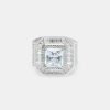 Iced Jewellery | JWL-RNG Iced Jewellery 1980 Ring - White