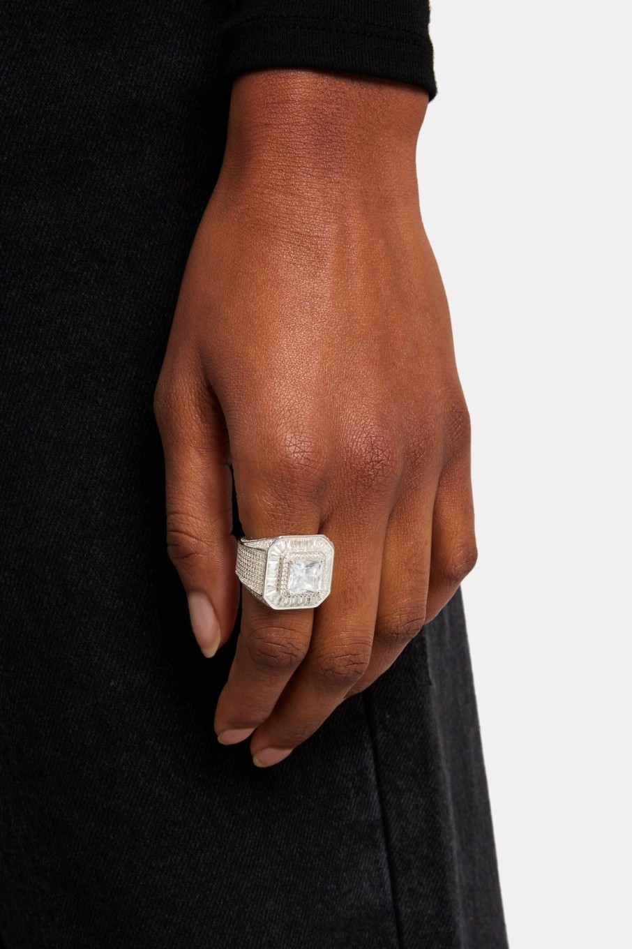 Iced Jewellery | JWL-RNG Iced Jewellery 1980 Ring - White