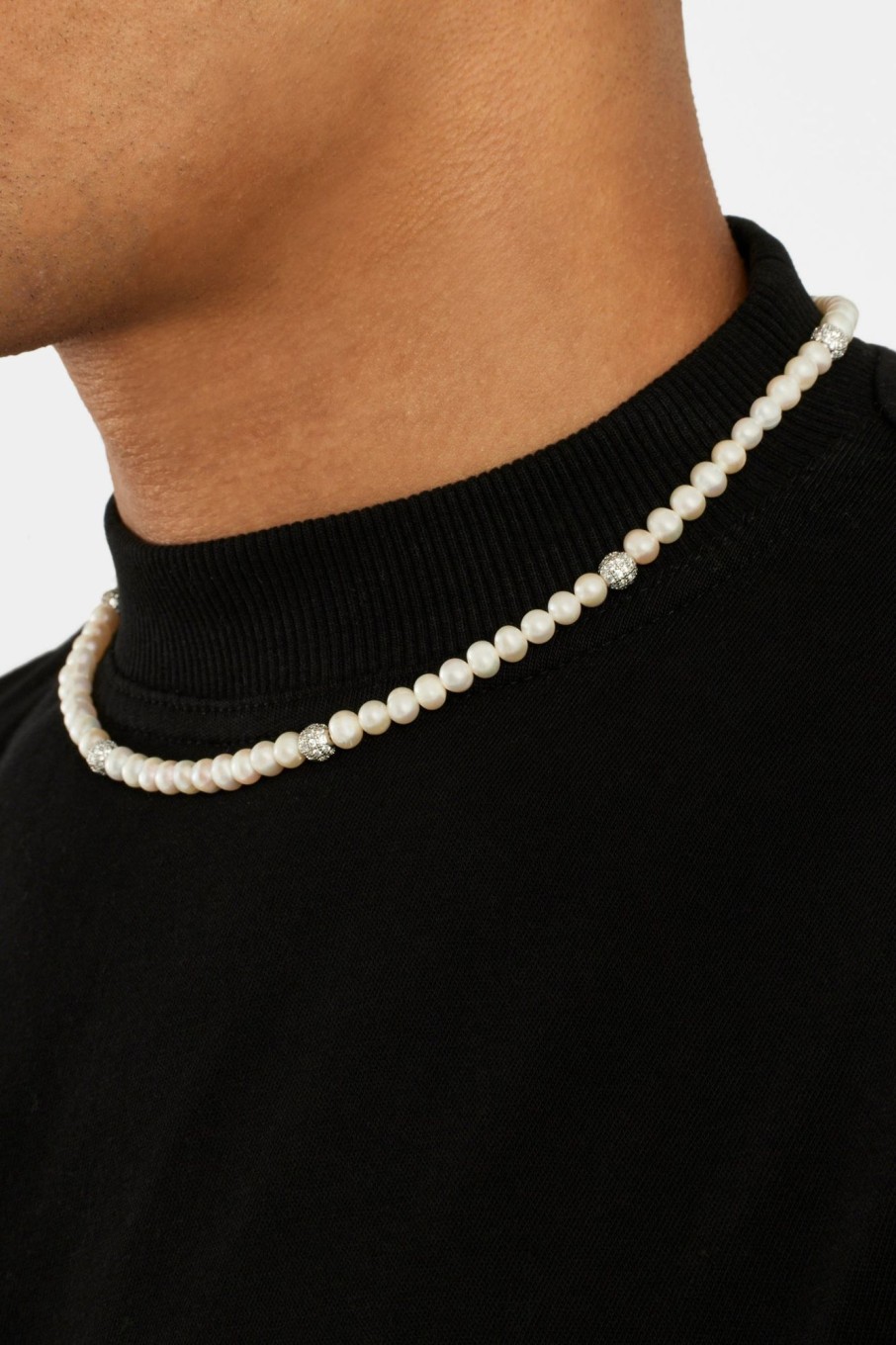 Pearl Necklaces & Bracelets | cernucci Pearl Necklaces & Bracelets Freshwater Pearl And Iced Ball Necklace