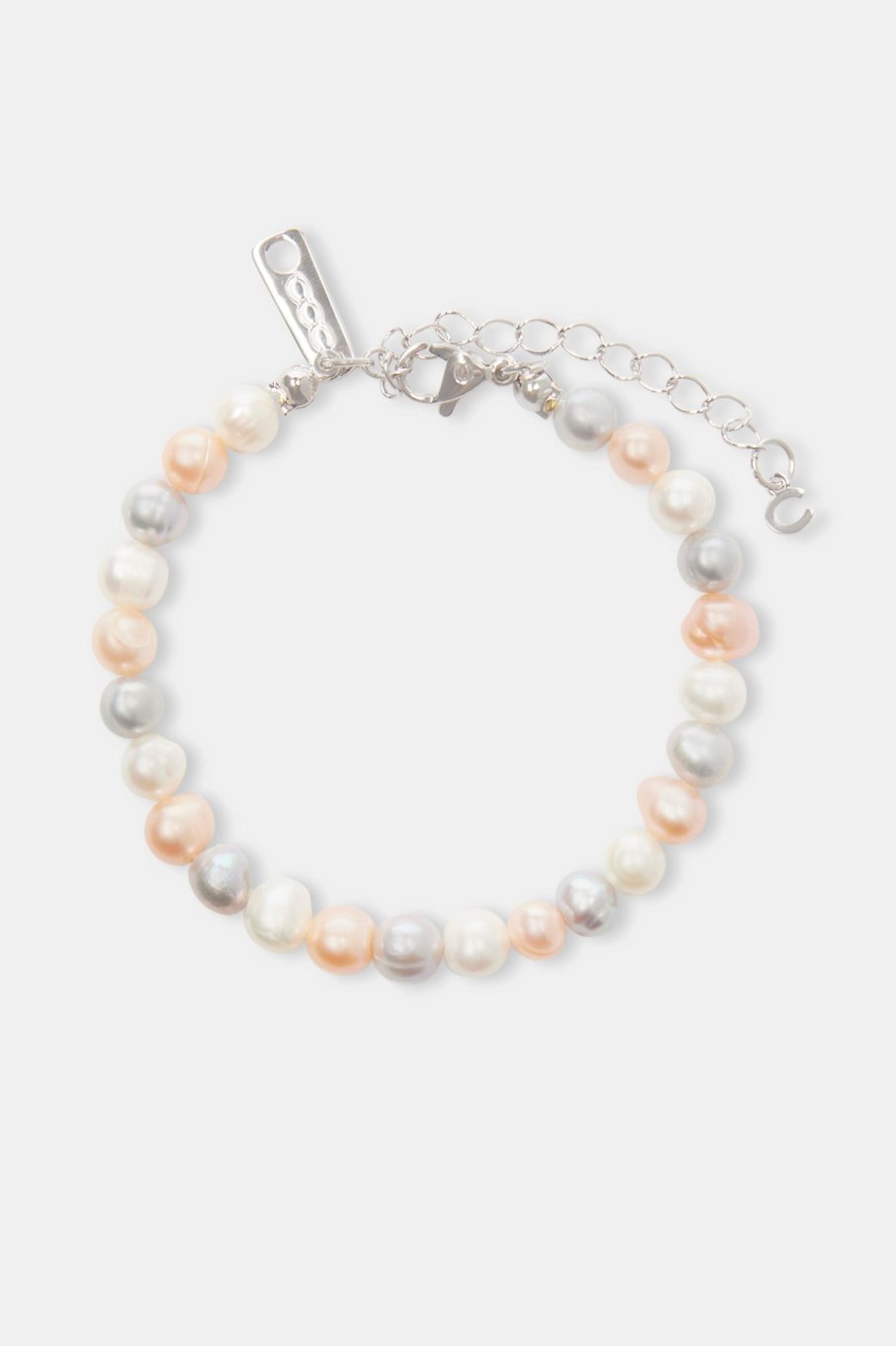 Pearl Necklaces & Bracelets | cernucci Pearl Necklaces & Bracelets Multi Colour Freshwater Pearl Bracelet - White