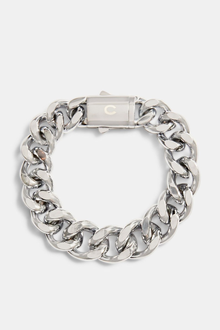 Bracelets & Bangles | cernucci Bracelets & Bangles 15Mm Polished Cuban Bracelet - Stainless Steel