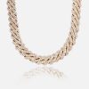 Chains | cernucci Chains 19Mm Iced Prong Link Chain - Gold