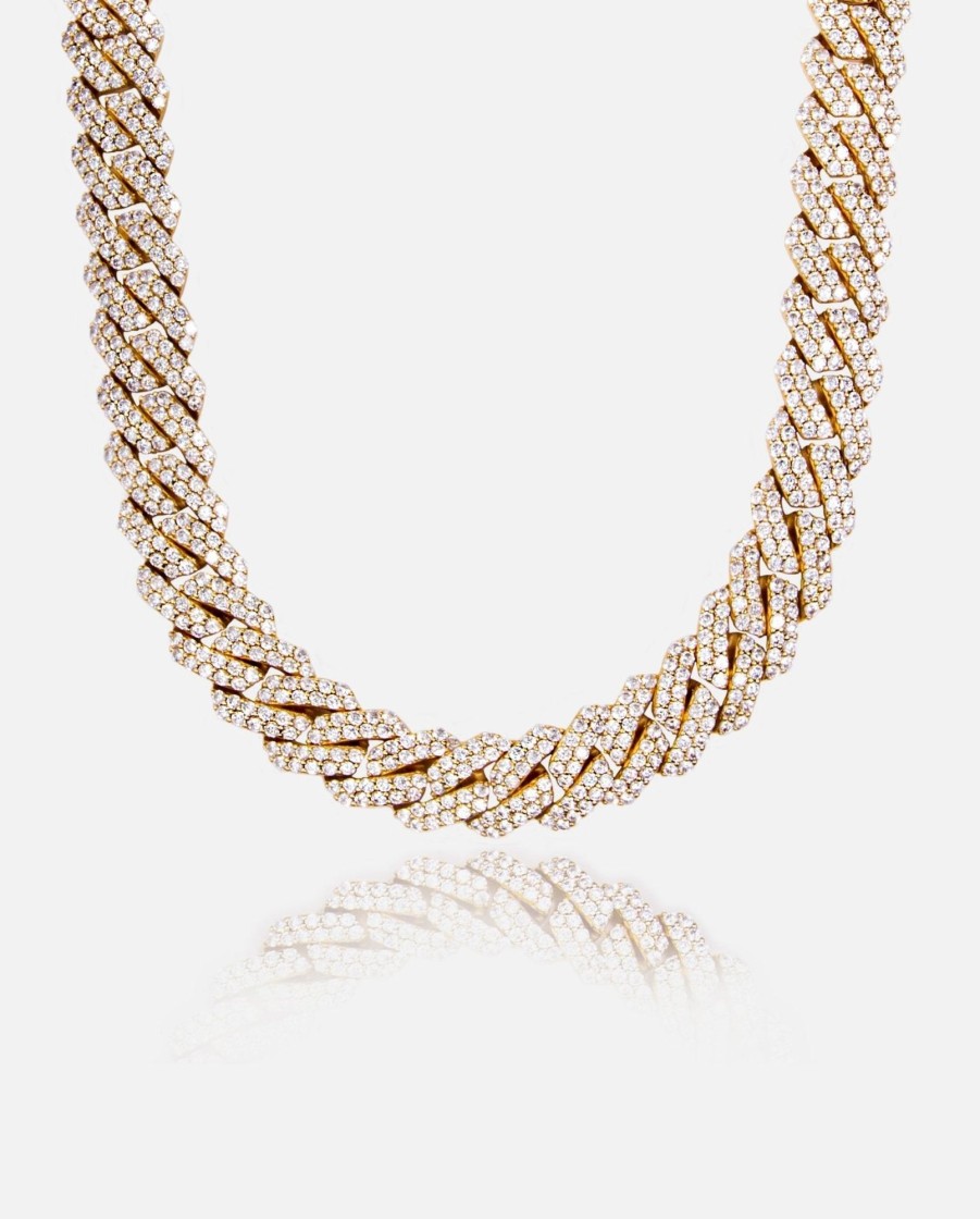 Chains | cernucci Chains 19Mm Iced Prong Link Chain - Gold