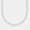 Chains | cernucci Chains Iced Byzantine Chain - White