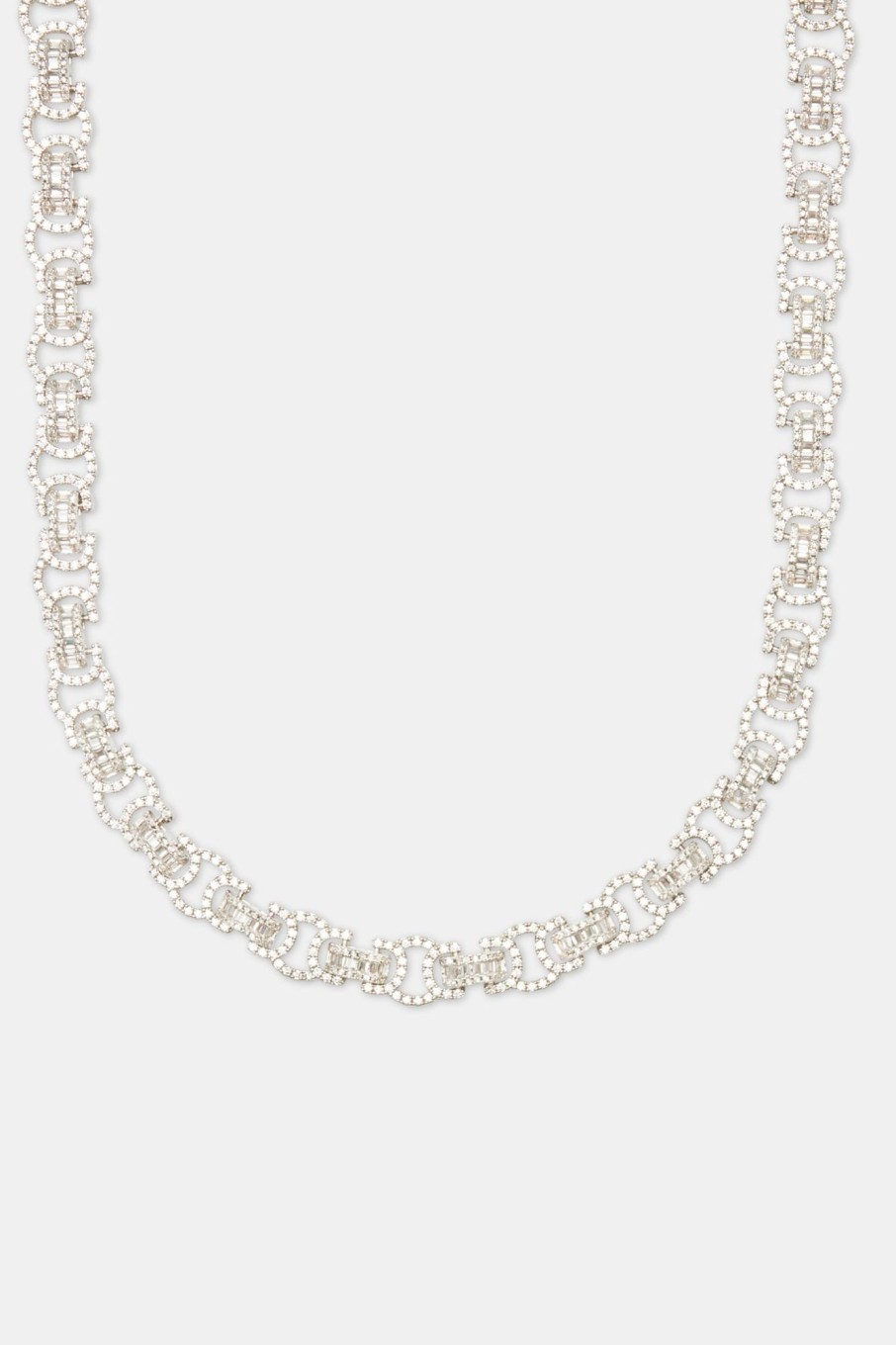 Chains | cernucci Chains Iced Byzantine Chain - White