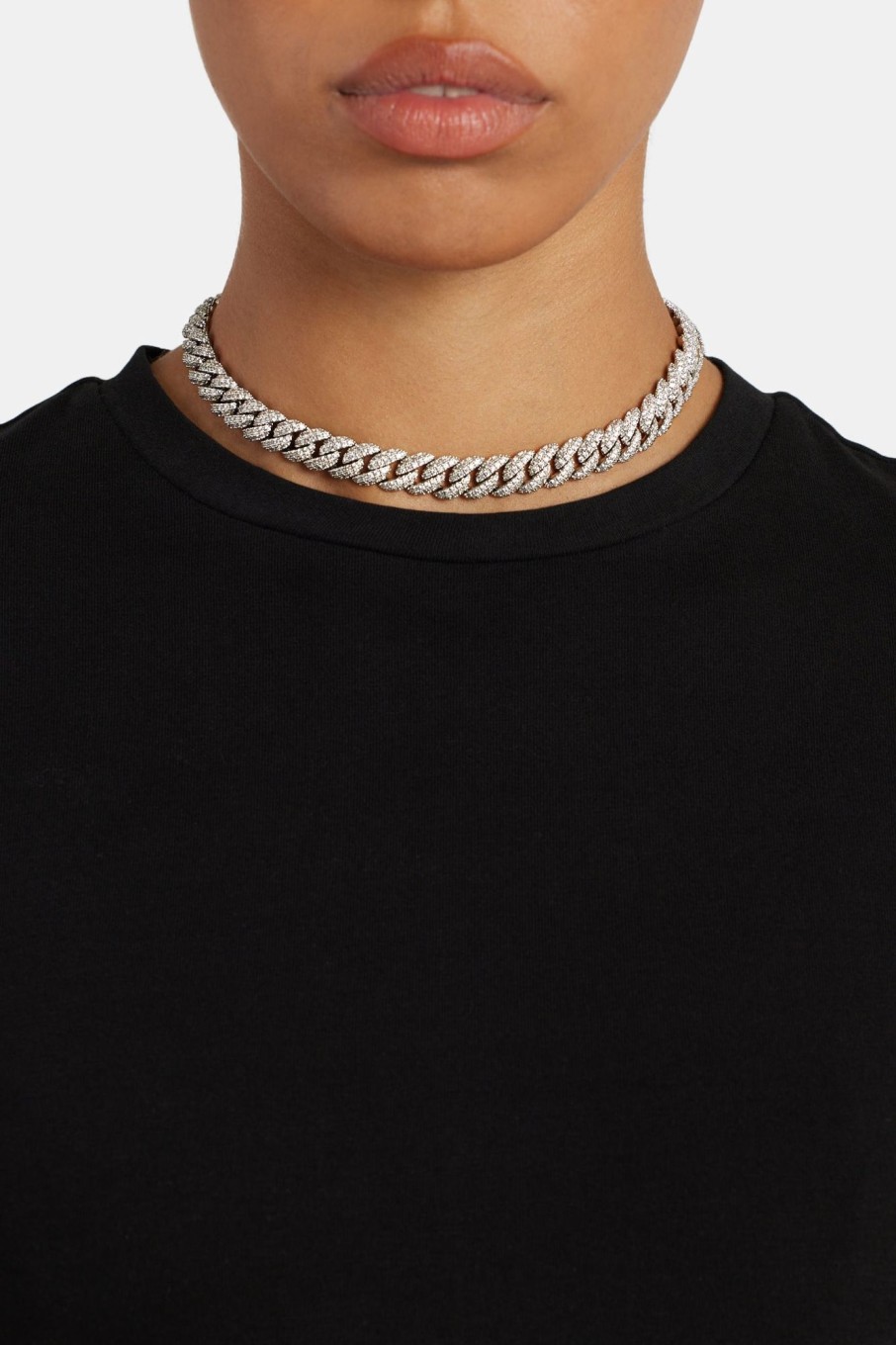 Chokers | JWL-CHN Chokers 6Mm Iced Out Cuban Choker