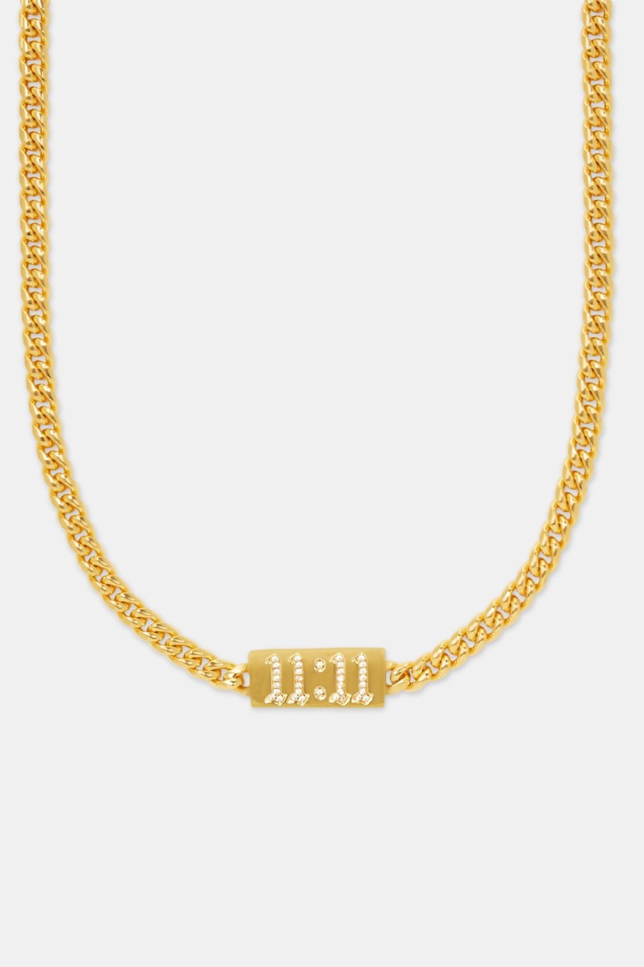 Chains | JWL-CHN Chains Iced 11:11 Cuban Chain - Gold