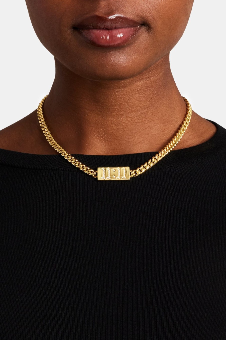 Chains | JWL-CHN Chains Iced 11:11 Cuban Chain - Gold