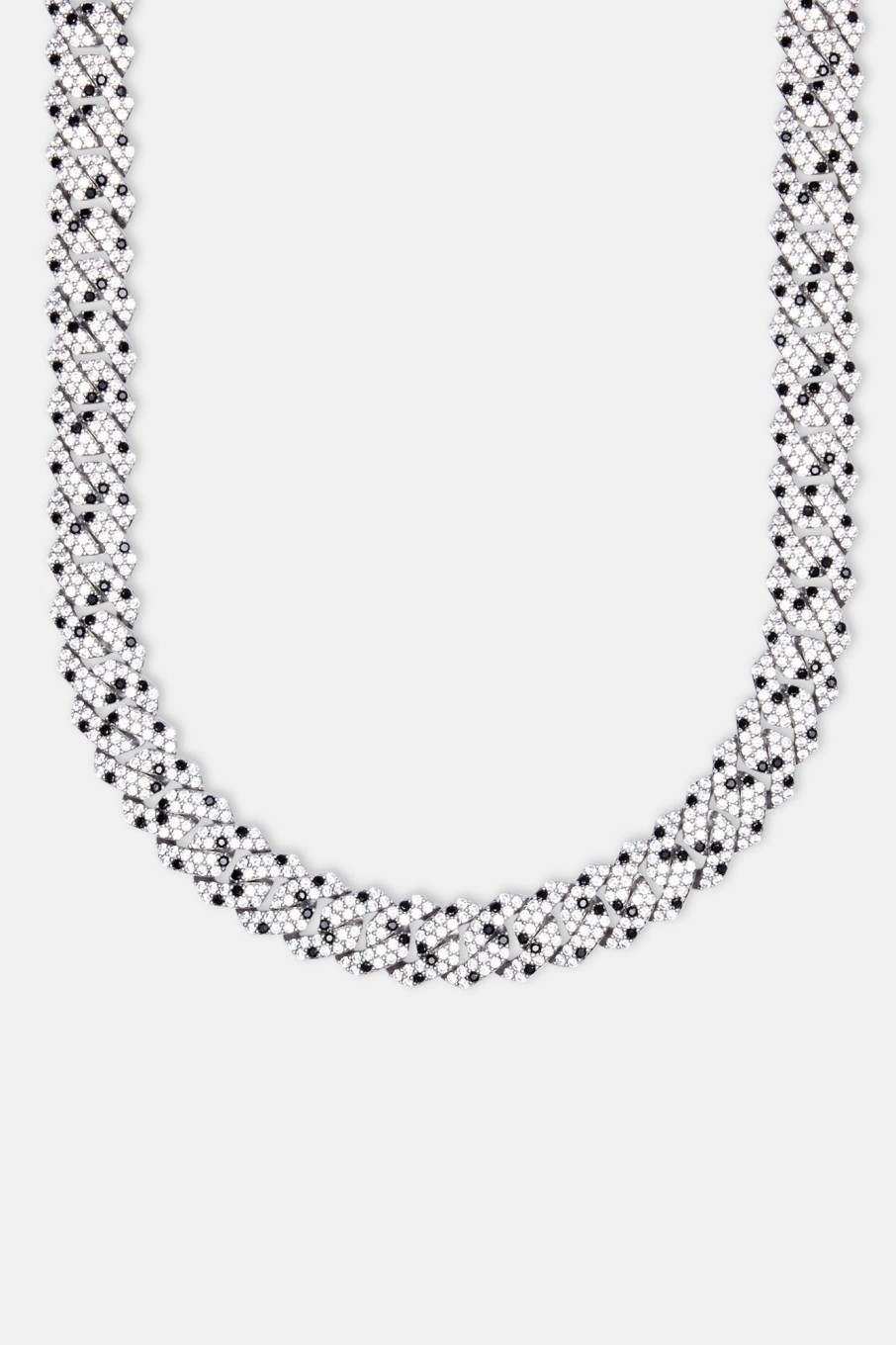 Iced Jewellery | cernucci Iced Jewellery Iced Prong Link Chain - Black