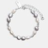 Pearl Necklaces & Bracelets | cernucci Pearl Necklaces & Bracelets Metallic Freshwater Pearl Bracelet - White