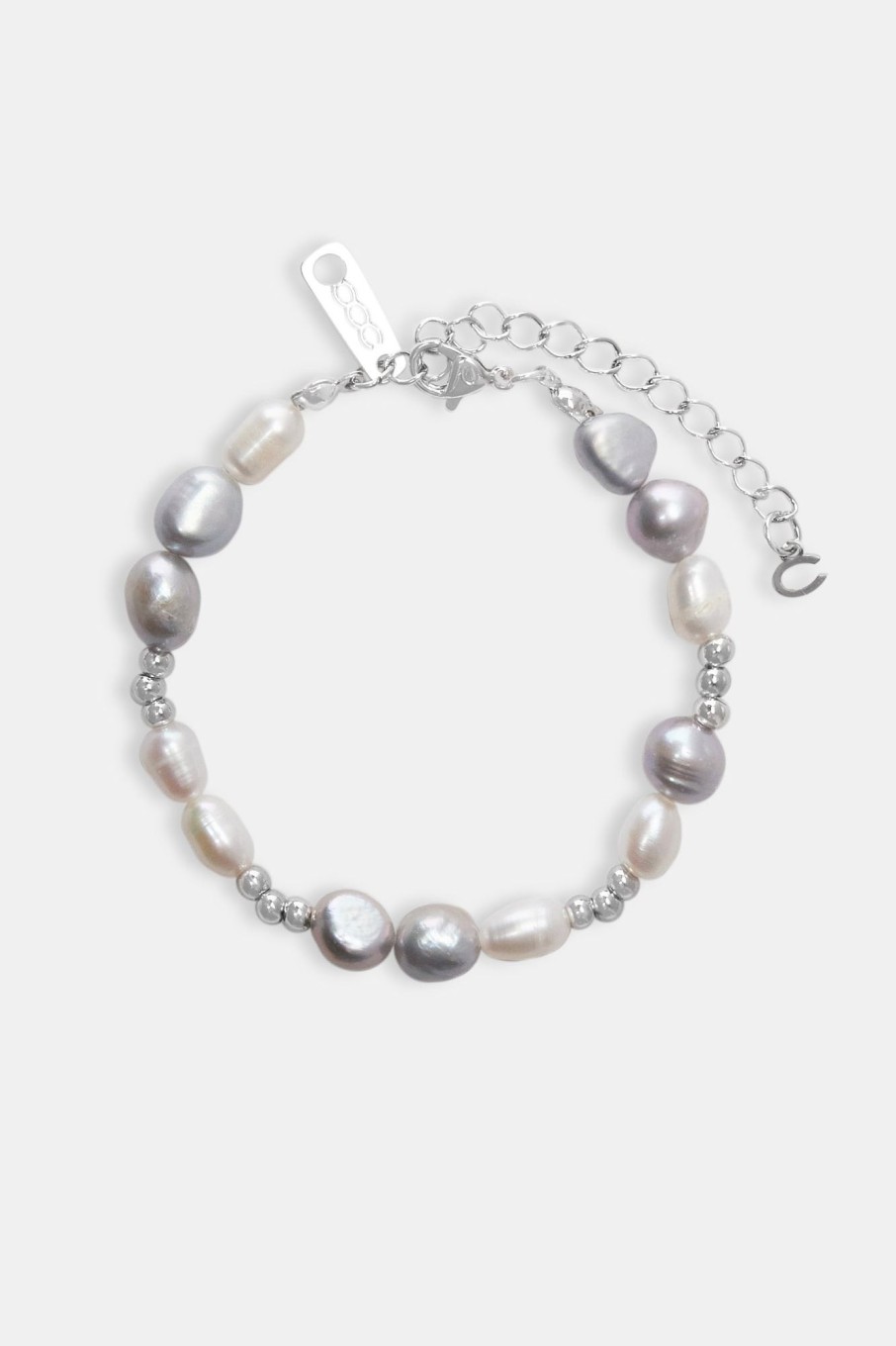 Pearl Necklaces & Bracelets | cernucci Pearl Necklaces & Bracelets Metallic Freshwater Pearl Bracelet - White