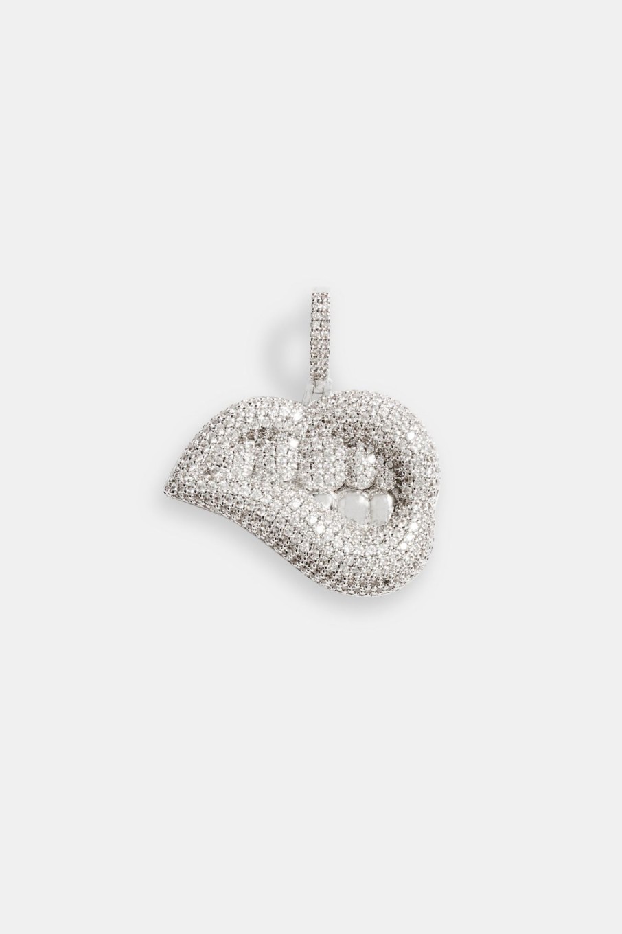 Pendants | cernucci Pendants 25Mm Iced Cz Lips Pendant