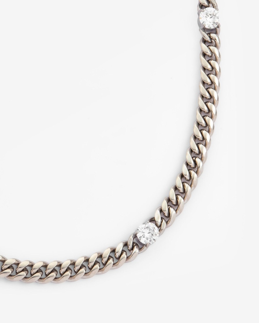 Chains | cernucci Chains 8Mm Clear Stone Cuban Chain