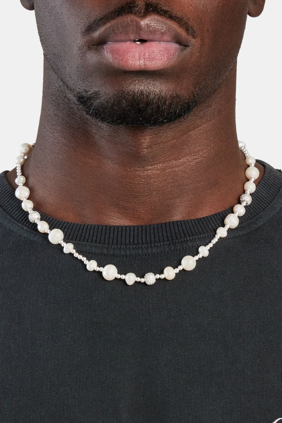 Pearl Necklaces & Bracelets | cernucci Pearl Necklaces & Bracelets Metallic Freshwater Pearl Bead Necklace