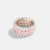 Rings | cernucci Rings 10Mm 925 Pink U0026 Clear Cz Ring