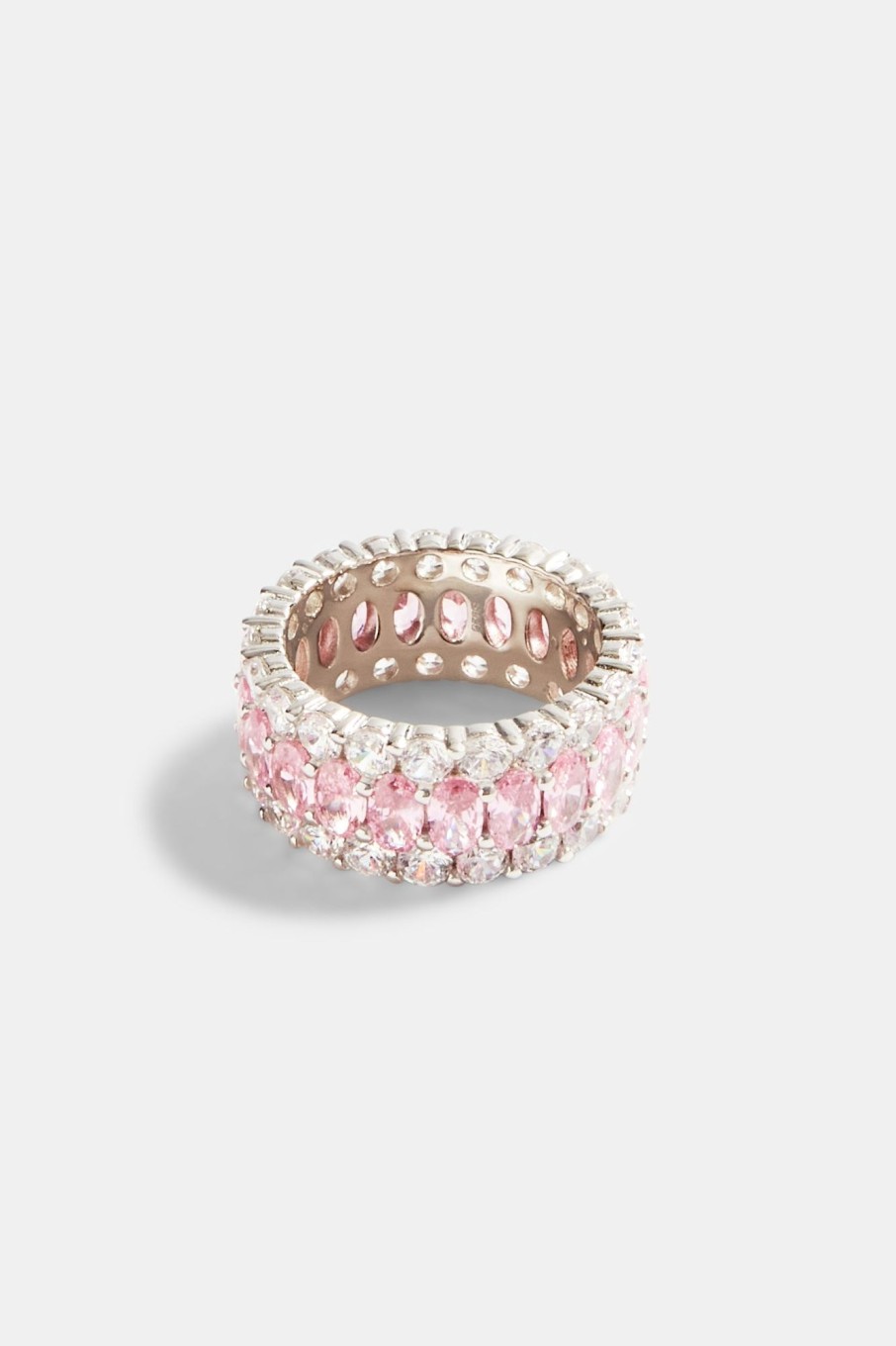 Rings | cernucci Rings 10Mm 925 Pink U0026 Clear Cz Ring