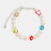 Pearls | JWL-BRA-PRL Pearls 8Mm Freshwater Pearl Mixed Motif Bead Bracelet