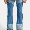 Jeans | CLO-BOT-DEN Jeans Carpenter Panelled Flare Fit Jeans - Mid Blue