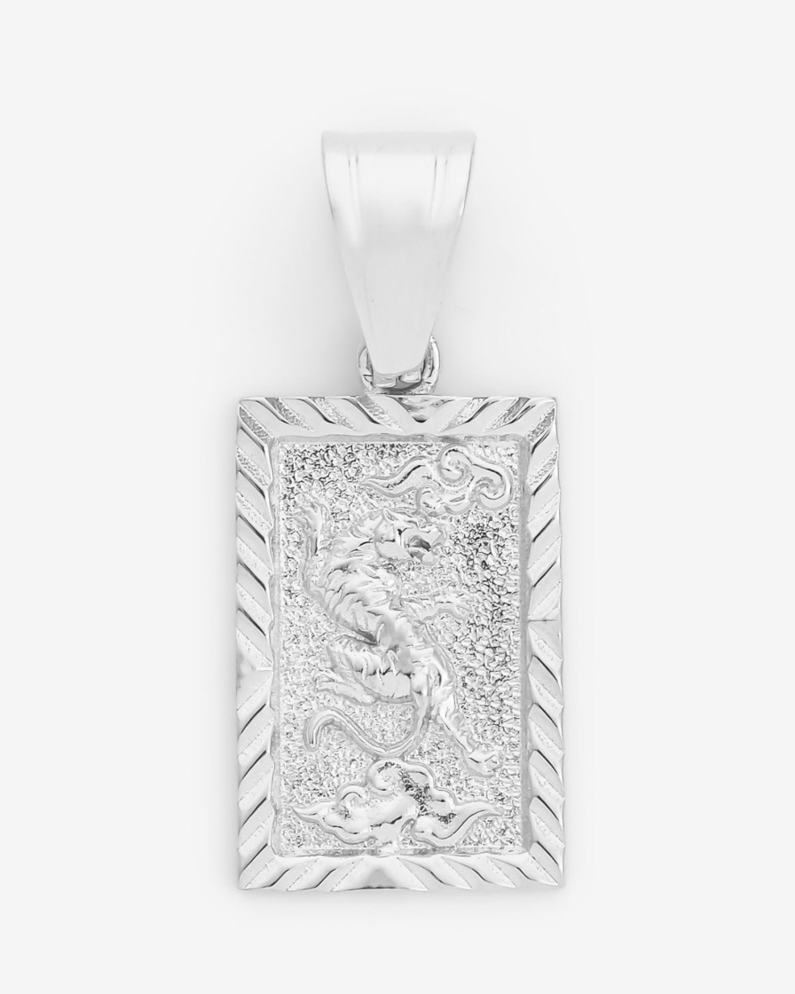 Pendants | cernucci Pendants 23Mm Embossed Textured Tiger Pendant