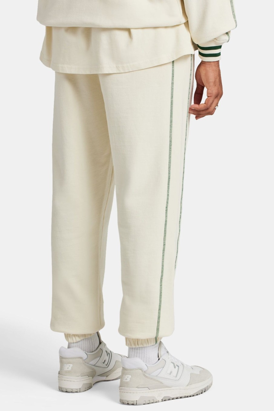 Trousers & Joggers | CLO-BOT-TRO Trousers & Joggers Crnc Applique Varsity Jogger - Ecru