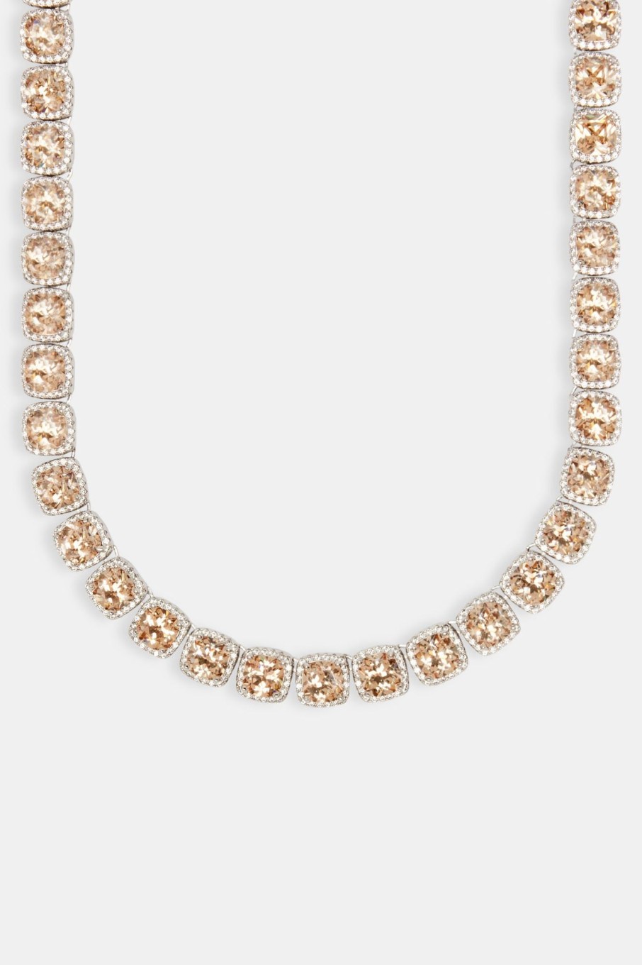 Chains | cernucci Chains Iced Square Cluster Chain - Champagne