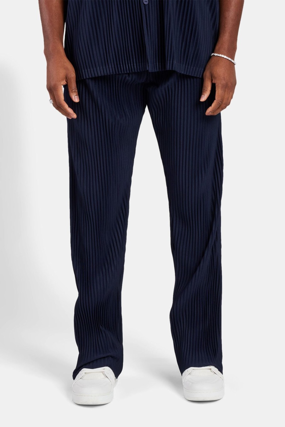 Trousers & Joggers | CLO-BOT-TRO Trousers & Joggers Relaxed Pleated Trouser - Navy