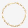 Necklaces | cernucci Necklaces Iced Safety Pin Allway Necklace - Gold