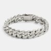 Bracelets & Bangles | cernucci Bracelets & Bangles Polished Pewter Flat Cuban Bracelet