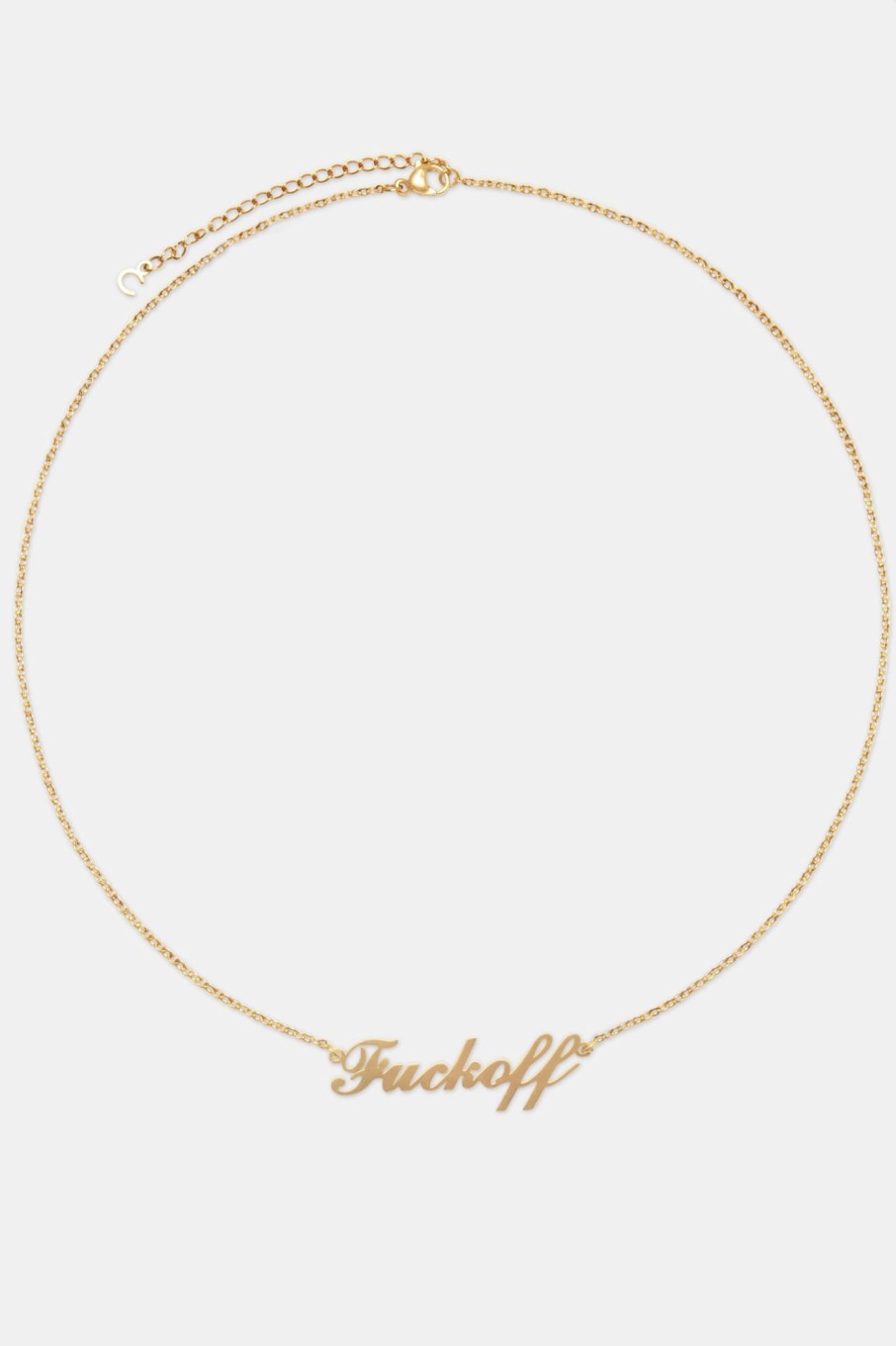 Necklaces | JWL-NECK Necklaces F Off Necklace - Gold