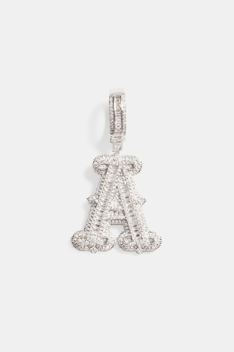 Custom Jewellery | JWL-CUST Custom Jewellery 32Mm Iced Baguette Letter Pendant